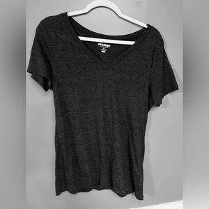 Old Navy Charcoal V-Neck Short Sleeve Tee
